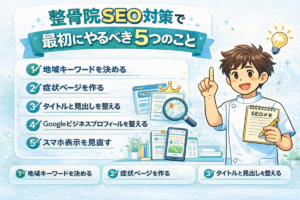整骨院SEO対策で最初にやるべき5つのこと